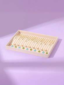 1pc Necklace Display Tray With 20 Hooks, Necklace And Pendant Jewelry Display Box, Jewelry Display Tray, Jewelry Drawer Organizer, Stackable Jewelry Storage Box, Necklace, Pendant Display Box Jewelry Display Box For Women And Girls, Storage Organizer, Travel Box, Back To School Summer, Jewelry And Decor, Ideal Christmas Gift, Valentine's Day Gift For Women Storage Organizer Travel Essentials Back To School Dormitory Storage - Multicolor - View 21