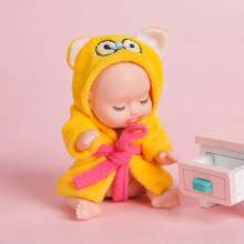 Mini Realistic Baby Dolls Bathrobe Design 6 Pieces 12 Cm Height - Bathrobe - View 4