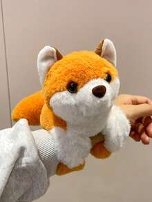 可爱动物毛绒玩具套装，包括大象、兔子、树懒、浣熊和独角兽，配有拍手环，创意设计，可佩戴在手腕上，是送给朋友的独特圣诞节和新年礼物，毛绒玩具，圣诞节，趣味毛绒动物