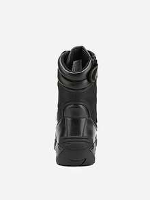 Men's Military Tactical Work Boots Hiking Motorcycle Combat Bootie - Black - View 7