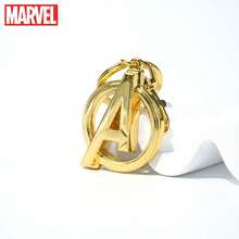 Marvel 1 件漫威官方授权复仇者联盟标志金色锡合金钥匙扣金属钥匙扣装饰包挂件纪念品送给男朋友酷炫派对生日情人节礼物