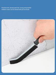 多功能浴室清洁刷套装 - 包括瓷砖缝隙刷、水槽刷、水龙头刷、浴缸刷、窗户刷，适用于厨房、浴室、瓷砖缝隙和难以触及的区域。浴室配件，浴室工具。 - 黑色 - 查看 7