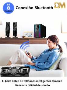 DM-3203, Bluetooth Computer Speakers With Subwoofer And Wireless Control, Immersive Sound, Premium Audio With Multiple Inputs, USB Speakers - Black Color Black Channels 3.1 Speaker Smart Home Stereo Speakers Fashion PC Stereo Speakers Bluetooth For Conference Excellent Multimedia, Music Festival