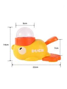 1 Set Interactive Press Operated Dog Treat Dispenser Toy, Slow Feeder Food Bowl, Duck Shaped, Promotes Healthy Eating & Mental Stimulation, Battery-Free - Multicolor - View 14