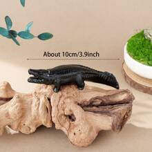 1pc Natural Crystal Obsidian Crocodile Crystal Animal Carving Creative Desktop Decor
