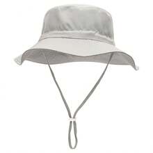 1 pezzo Cappello da sole per bambini in tinta unita, traspirante, protezione solare, cappello da spiaggia in tessuto leggero per uso esterno quotidiano - A - Visualizzare 24