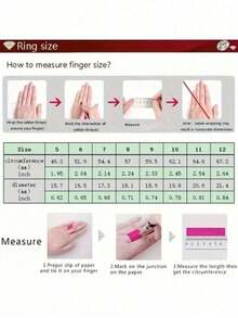 1pc Retro Style Fashion Simple Ring Vintage Bohemian Style Irregular Heart Design Fashionable All Match Simple Ring - Gold - View 3