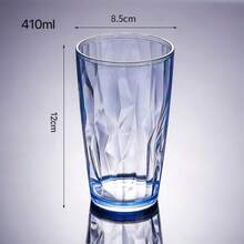 1pc 310ML/410ML Acrylic Multi-Color Dopamine Juice Cup, Beverage Cup, PC Material Household Plastic Cup, Cafe Large Capacity Water Cup, Diamond Pattern Highly Attractive Anti-Fall Anti-Hot, Stackable Outdoor Portable Set - Multicolor - View 19