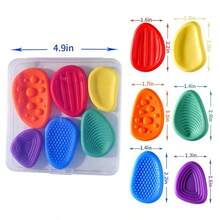 1/2/3/5pcs,Vibrant Sensory Stones | Colorful & Textured Design | Ideal For Party Favors, Classroom Prizes, & Stress - Relief | Promote Sensory Stimulation, Calming Fidget | Sensory Fidget Stones | One - Size - Fits - All - 隨機色 random color - 查看 4