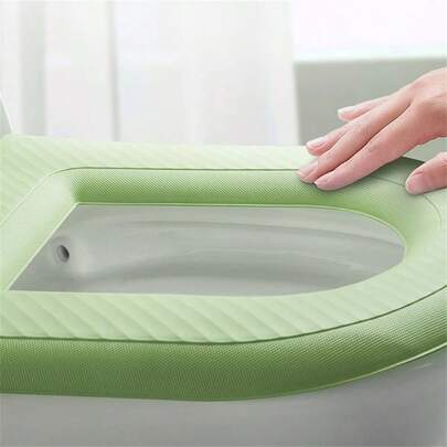 1件装防水保暖马桶座套，浴室配件，通用马桶盖，便携式家用冬季保暖马桶盖