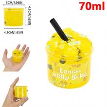 70/300ml Large Crunchy Crystal Slime Kit - Watermelon Grape Peach Strawberry Bottle Premade Slime Pack Set Non-Sticky Jelly Cube Slime Party Favor Birthday Gifts - Multicolor - View 15