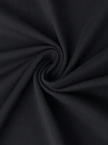 背面大蝴蝶结印花 T 恤，简约夏季时尚图案女式短袖。