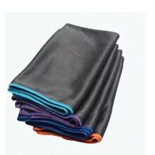 Microfiber Carbon Cloth To Wipe Windows Wine Glasses Tableware Glass Cleaning Cloth Carbon Fiber Rag - Blue - View 2