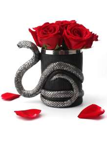 1 Peça Caneca com Design de Cobra em Resina com Revestimento de Aço Inoxidável 304, Copo Portátil Poderoso de Uso Doméstico Único, Copo de Água Personalizado