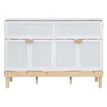 MERAX Queen Size Murphy Bed, White - 白色 - 查看 6
