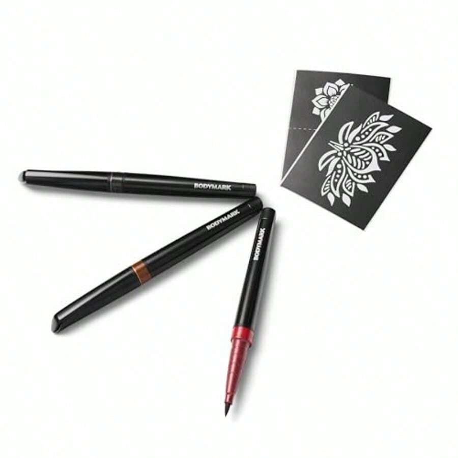 BIC BodyMark Temporary Tattoo Marker Henna Vibes Assorted Colors 3Count  Vine6eds2 - 如圖 - 查看 1