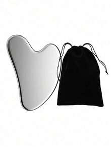 1pc Stainless Steel Heart-Shaped Gua Sha Board, For Facial Massage, Portable Muscle Relaxation Massage Board, Stainless Steel Gua Sha Facial Tool - Facial Massage Tool - Smooth And Durable Metal Gua Sha Board For Face And Body, Reduce Swelling - Heart-Shaped Massage Gua Sha Board (Silver) Stainless Steel Gua Sha Facial Tool, Facial Gua Sha Board, Metal Gua Sha Board, Skin Tightening Massage - Multicolor - View 12