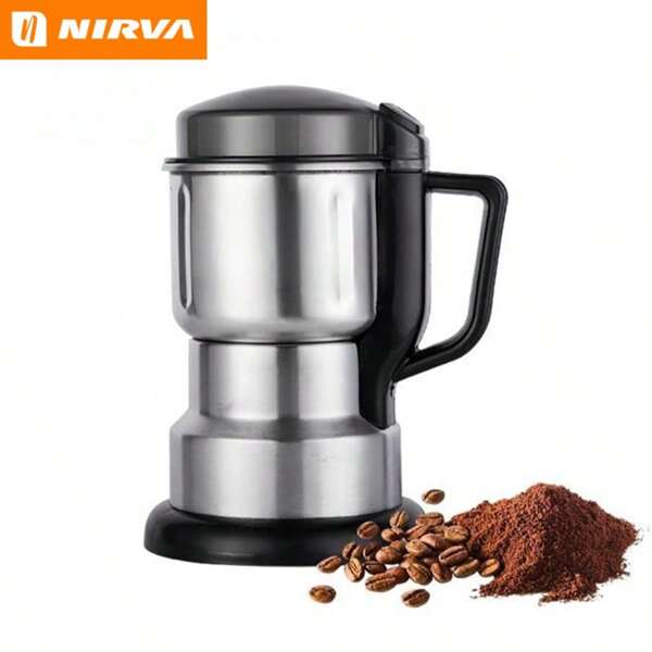 Nirva Nirva 1 Edelstahl Getreidemühle, große Kapazität, 12.500 U/min, 220-240V, Einknopf-Start, multifunktionale Trockenmahlfunktion, geeignet für Getreide und traditionelle chinesische Kräuter.