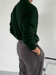 男士时尚商务休闲高领毛衣，秋冬款