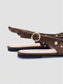 ADAMUMU New Women's High-Fashion Comfortable Sequin Flat Shoes, Cute For Everyday And Party Wear, Holiday & Spring/Summer - Mocha Brown - View 7