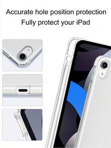 Dudukan Silikon Ocean Elegan Motif Cangkang Hiu dan Bunga Transparan Peredam Guncangan dengan Slot Pena, Kompatibel dengan Tablet Galaxy Tab A8 10.5, S6 Lite 10.4, S7/S8/S9 Inci Mendukung Fungsi Tidur/Bangun Hadiah Ulang Tahun Liburan untuk Tablet. - MultiWarna - View 6