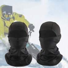 3件裝滑雪面罩夏季涼感圍脖，UV防護摩托車滑雪圍巾防曬透氣面罩黑色 - 頭套 - 查看 2