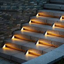 2/6pcs Solar Powered, 13LED, Sunlight Sensor Outdoor Waterproof Creative Solar Step Lights, Stair Tread Lights, Pathway Lights, Patio, Garden, Christmas Decor