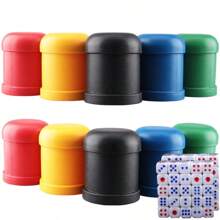 Dice Cup With Dice, Suitable For Bar Parties Yahtzee Farkle Dice Game