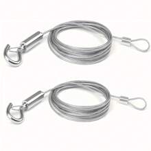 Fil d'acier pour étendage, corde de séchage rétractable murale pour intérieur/extérieur, corde en acier inoxydable réglable, 2m/3 mètres, 2mm d'épaisseur