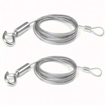 2mm Thick Stainless Steel Wire Clothesline, Indoor/Outdoor Wall-Mounted Retractable Drying Rope, Adjustable Length 2m/3 Meters/5m