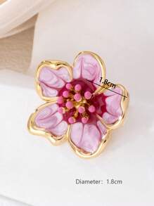 1 Stück modischer vielseitiger Blumen-Tropfen-Öl-Ring, geeignet für den täglichen Gebrauch von Frauen