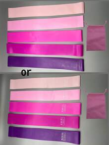 1 件/2 件/3 件/5 件女士阻力带套装 - 瑜伽普拉提臀部训练带，用于腿部和臀部锻炼，TPE 弹性健身带，用于全身塑形、拉伸、家庭健身房、Crossfit - 夏季便携式健身带（5 种颜色）- 混合配送 - 彩色 - 查看 29