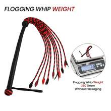 2-Pack Genuine Cowhide Thick Leather Floggers - 9 Tails Each With Heavy Thuddy Impact