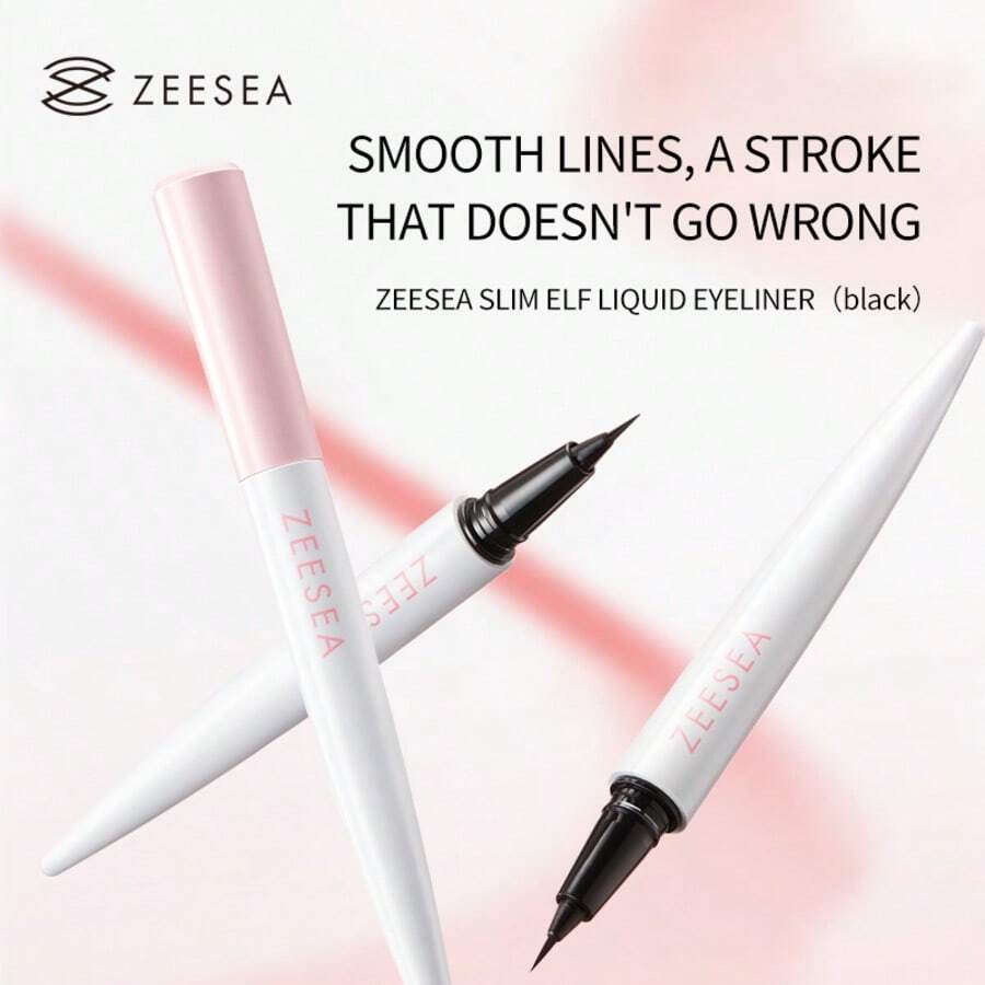ZEESEA Delineador de ojos de hada extremadamente fino, cabeza de cepillo ultra fina de 0,1 mm, resistente al agua y de larga duración, 0,4g