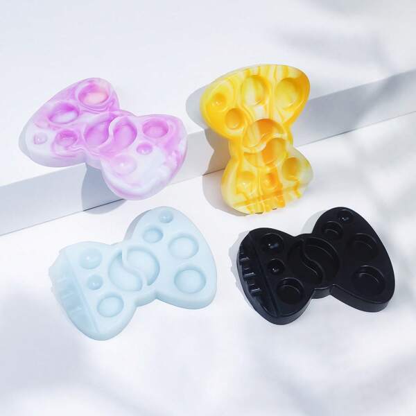 Libeauty 1pc Silicone Palette Eyelash Lifting Lotion Tray For Lash Lift And Tint Brow Lamination Eyelashes Perm Pad Makeup Tool, Cute Butterfly Shape, Porous Position For Easy Cleaning