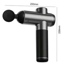 High Frequency Massage Gun Electric Massager Muscle Relaxation With 8 Heads For Body Fitness Fascia Gun Gym Accessories - Dark Grey - View 9