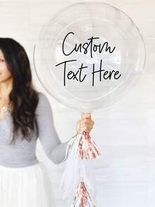 1 بالون شفاف قابل للتخصيص، بالون اسم شخصي، صمم بالونك الخاص، هدية عيد الحب، حفلة عيد الميلاد، ديكور الزفاف، حائط/باب البالون، ديكور حفلة شخصي، حفلة الذكرى السنوية، ديكور حفلة الخطوبة، نشاط فني للأطفال، ديكور المنزل، إنشاء جو العطلات، تذكار - متعدد الألوان - مشاهدة 2
