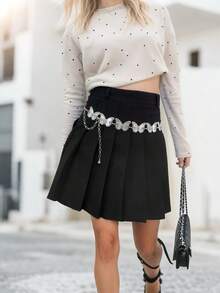 One Elegant Butterfly-Spotted Turquoise Ladies' Belt - Silver - View 2