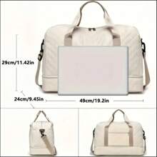Travel Duffel Bag For Men And Women With Shoe Compartment, Carry-On Travel Bag For Fitness And Travel,Expectant Mother's Hospital Bag,Suitable As A Festival Gift