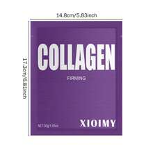 （1 件/3 件/4 件/5 件/6 件/8 件/10 件）XIOIMY 胶原蛋白强效保湿面膜套装，深层滋养，补水，柔滑亮肤，告别干燥，暗沉，松弛，提升弹性，面部护理 - 紫色 - 查看 9