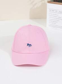 1 pièce Casquette de baseball avec broderie d'animaux rétro - Design de renard de dessin animé à la mode, casquette de soleil réglable snapback pour femmes - Casquette à pic respirante pour le streetwear d'été