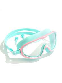 3 件套游泳镜 - 游泳眼镜，防雾，防紫外线，广角视野，适合女性、男性、成人、海滩必需品、海滩配件、泳池浮板