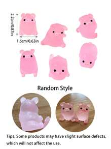 10/20pcs Luminous Mini Resin Pig, Glow In The Dark Pink Piggy Tiny Animals Figures Ornament For DIY Fairy Garden, Glass Container, Potted Plant Decor, Micro Landscape Craft, Garden Decoration, Car Interior Accessories, Party, Perfect Birthday Gift