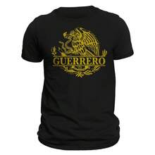 Most Popular Guerrero Mexico Eagle Emblem T-Shirt - Black - View 1