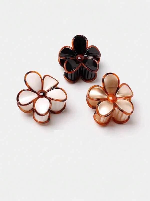 1/3/6 Pcs Matte Flower Hair Clips, 8cm Big Size Hair Accessories, Suitable For Ladies Daily Life, Makeup, Leisure, Party, Outfit Matching, Commuting, Beach Holiday, Photography - Hair Styling, Hair Decorations. Best Gift Choice For Birthday, Graduation, Wedding Season, Anniversary And All Festivals