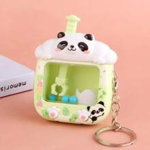 Cute Cartoon Claw Machine Plush Doll Keychain, Party, Gathering, Birthday Gift