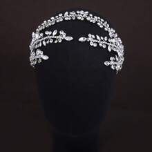 1 Peça Tiara de Noiva de Feita à Mão, Acessório de Cabelo de Festa Vintage Luxuoso e Simples