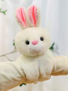 可爱动物毛绒玩具套装，包括大象、兔子、树懒、浣熊和独角兽，配有拍手环，创意设计，可佩戴在手腕上，是送给朋友的独特圣诞节和新年礼物，毛绒玩具，圣诞节，趣味毛绒动物