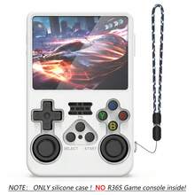 R36S Silikonhülle mit Verlust-Sicherungsriemen für R36S Retro Handheld Spielekonsole, Silikontasche zum Schutz für R36S Spielekonsole