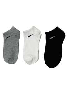 12 Pairs Unisex Plain Black/White/Grey Versatile Short Socks, Simple Solid Color, Minimalist Daily Wear, Suitable For Everyday Use - Multicolor - View 4